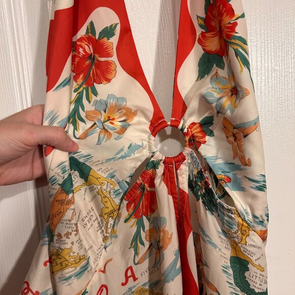 Anthropologie Celadine Halter Midi Scarf Dress - Picture 9 of 10